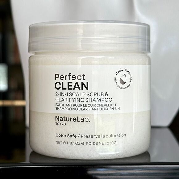 NEW NatureLab Perfect Clean 2 in 1 Scalp Scrub & Clarifying Shampoo Full Size - Picture 2 of 12